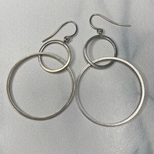 Hoops‎ on hooks earrings sterling silver 925 sterling silver